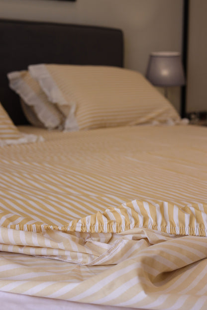 BANANA RUFFLES cotton bedsheet