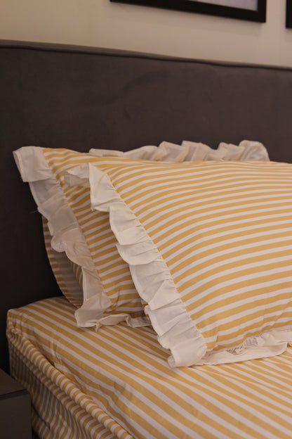 BANANA RUFFLES cotton bedsheet