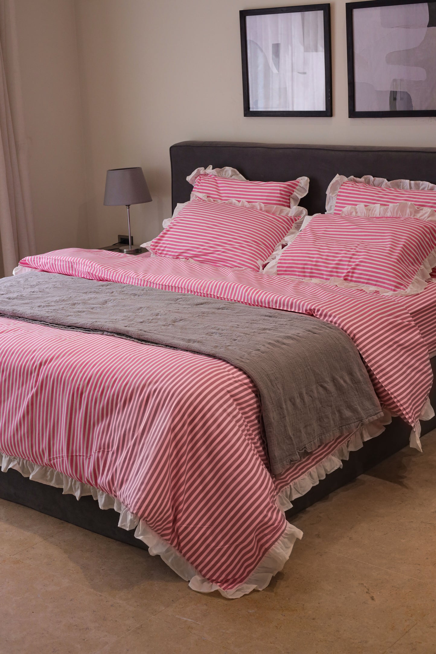 CANDY RUFFLES cotton duvet cover