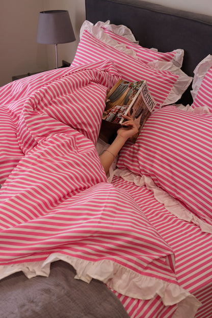 CANDY RUFFLES cotton duvet cover