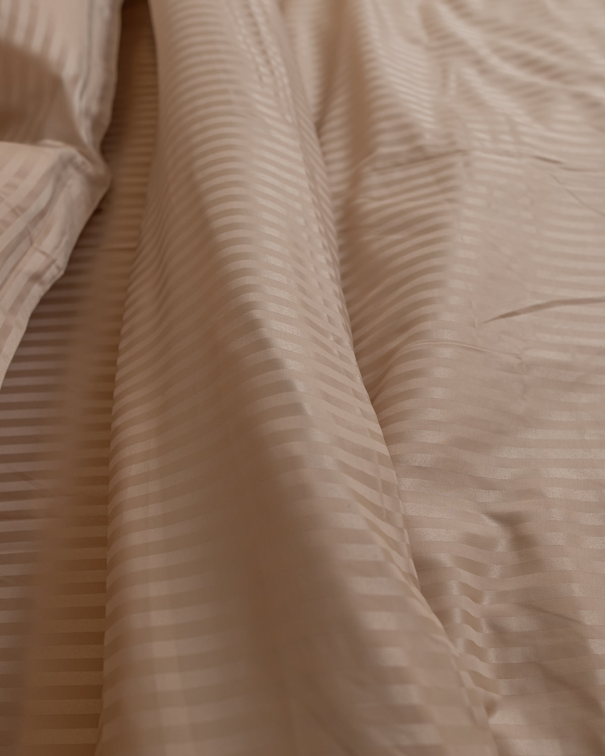 WARM BEIGE stripe duvet cover