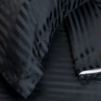 BLACK stripe duvet cover