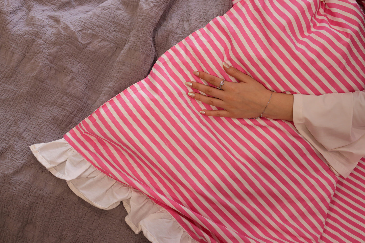 CANDY RUFFLES cotton duvet cover