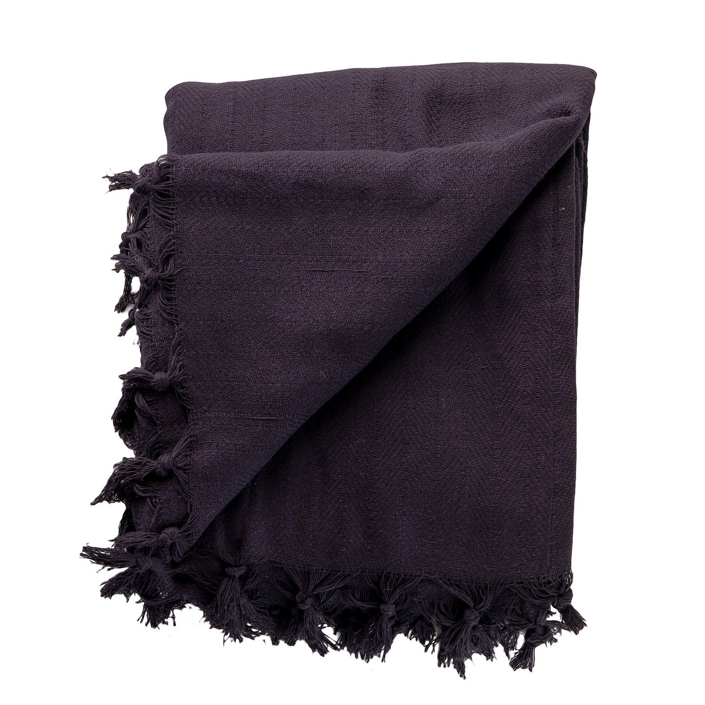 BLUE BLACK Turkish Cotton Throw Blanket