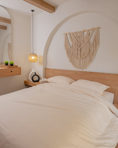 BEIGE cotton duvet cover