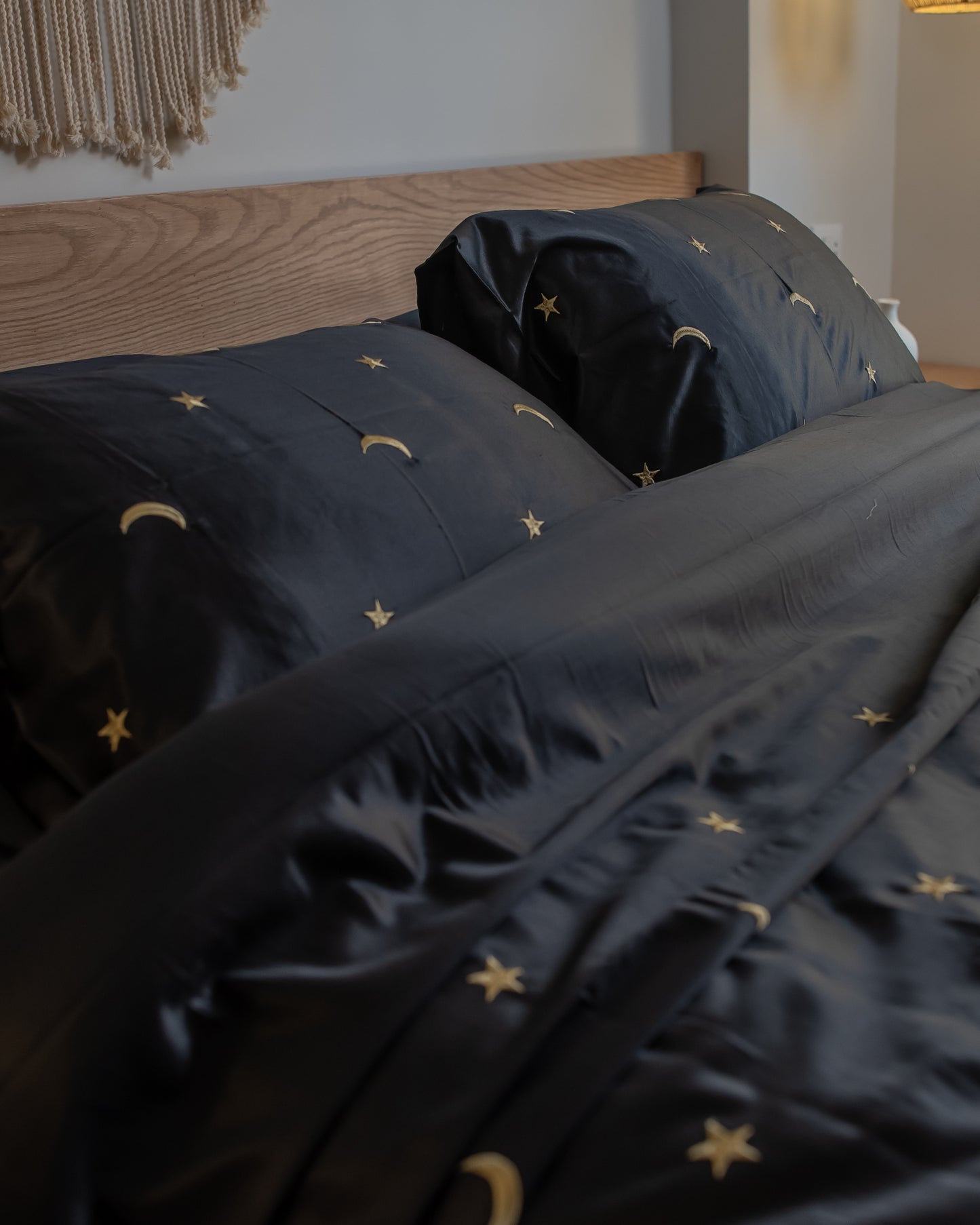 MOONLIT silky cotton duvet cover