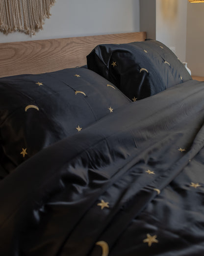 MOONLIT silky cotton duvet cover