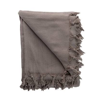 GREY Turkish Cotton Throw Blanket