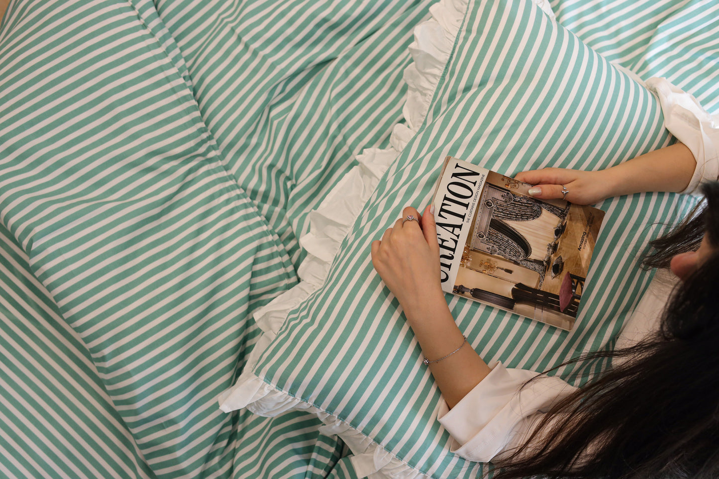 FRESH RUFFLES cotton duvet cover