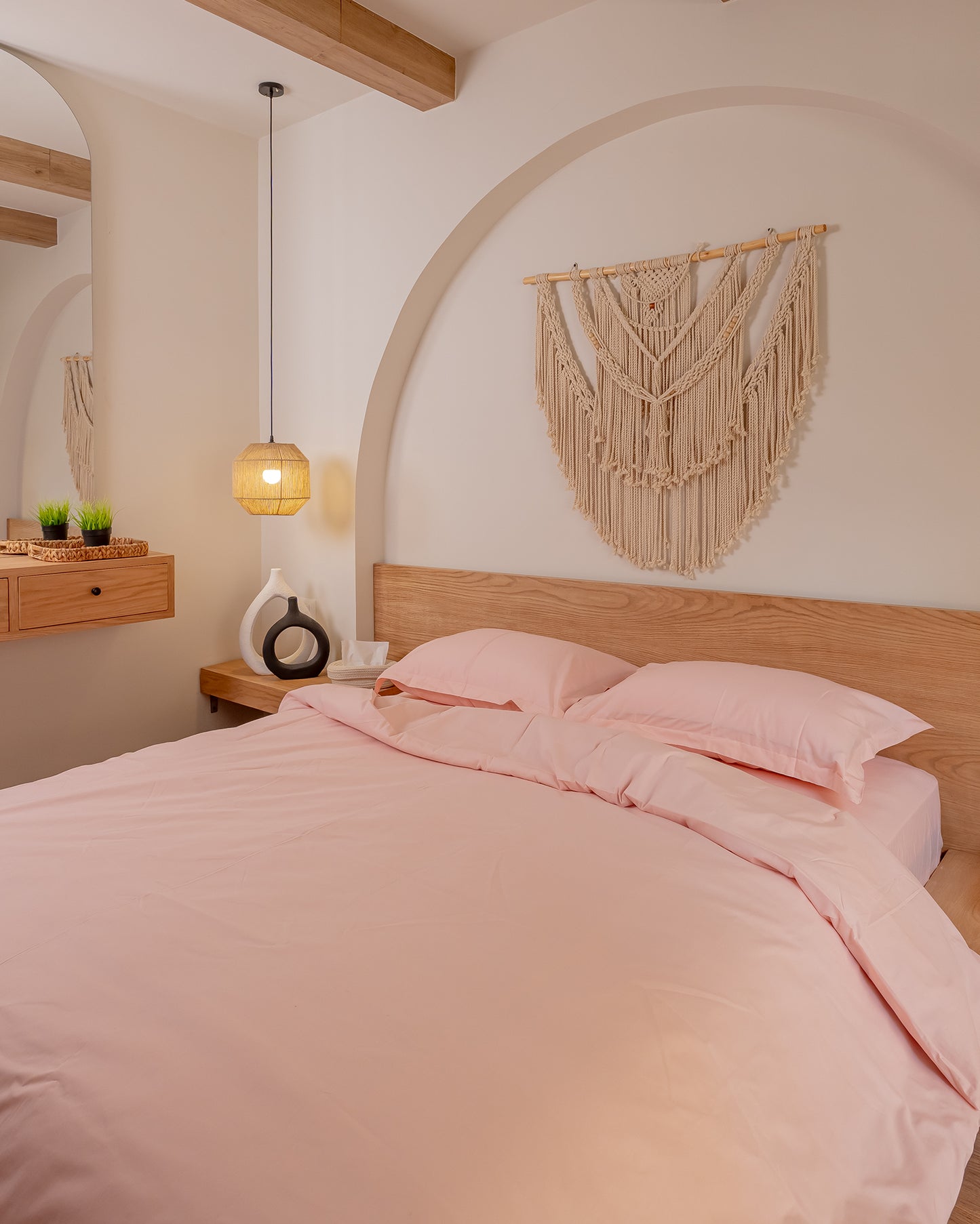 SOFT BLUSH cotton duvet cover