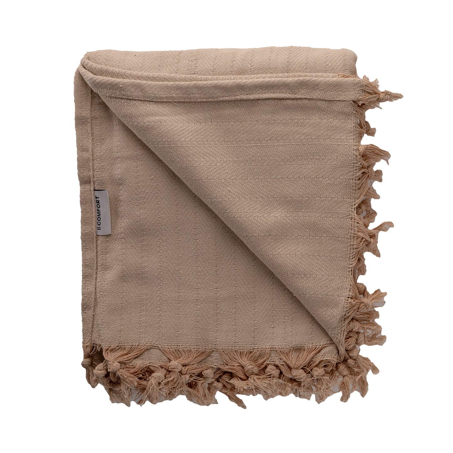 BEIGE Turkish Cotton Throw Blanket