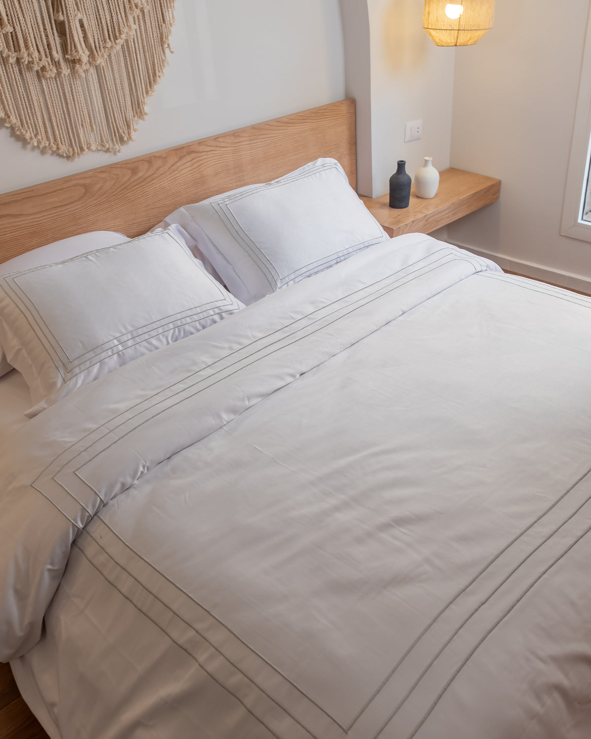 CLASSIC TOUCH silky cotton duvet cover