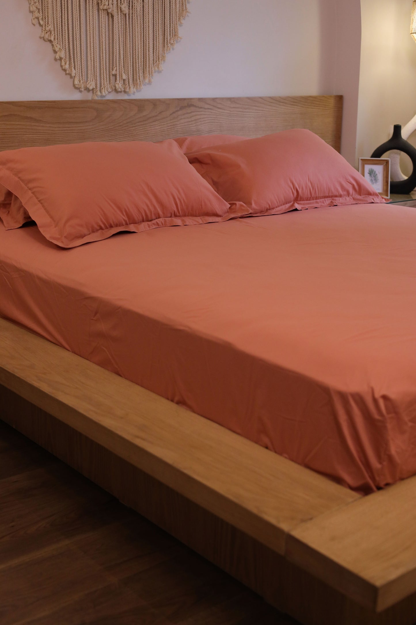 SALMON Premium Cotton Bedsheet