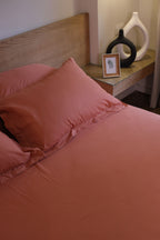 SALMON Premium Cotton Bedsheet