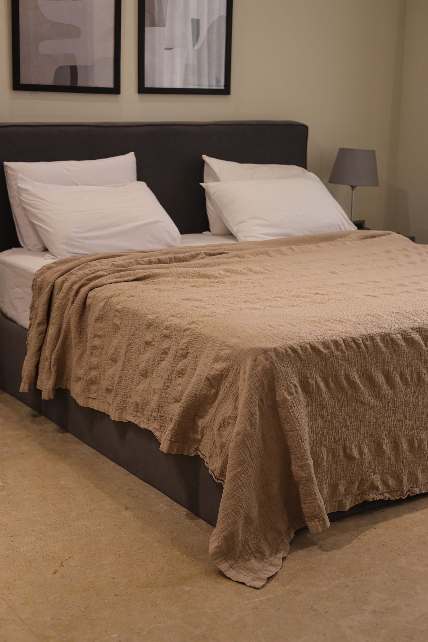DUSTY ELITE Washed Cotton Throw Blanket