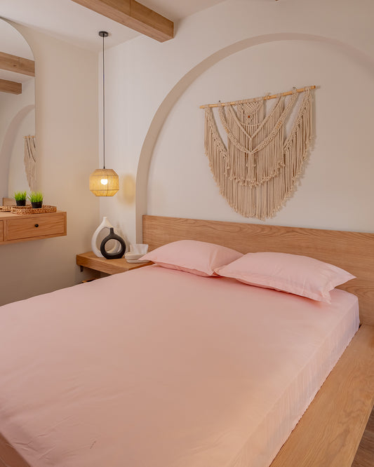 SOFT BLUSH Premium Cotton Bedsheet