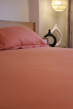 SALMON Premium Cotton Bedsheet