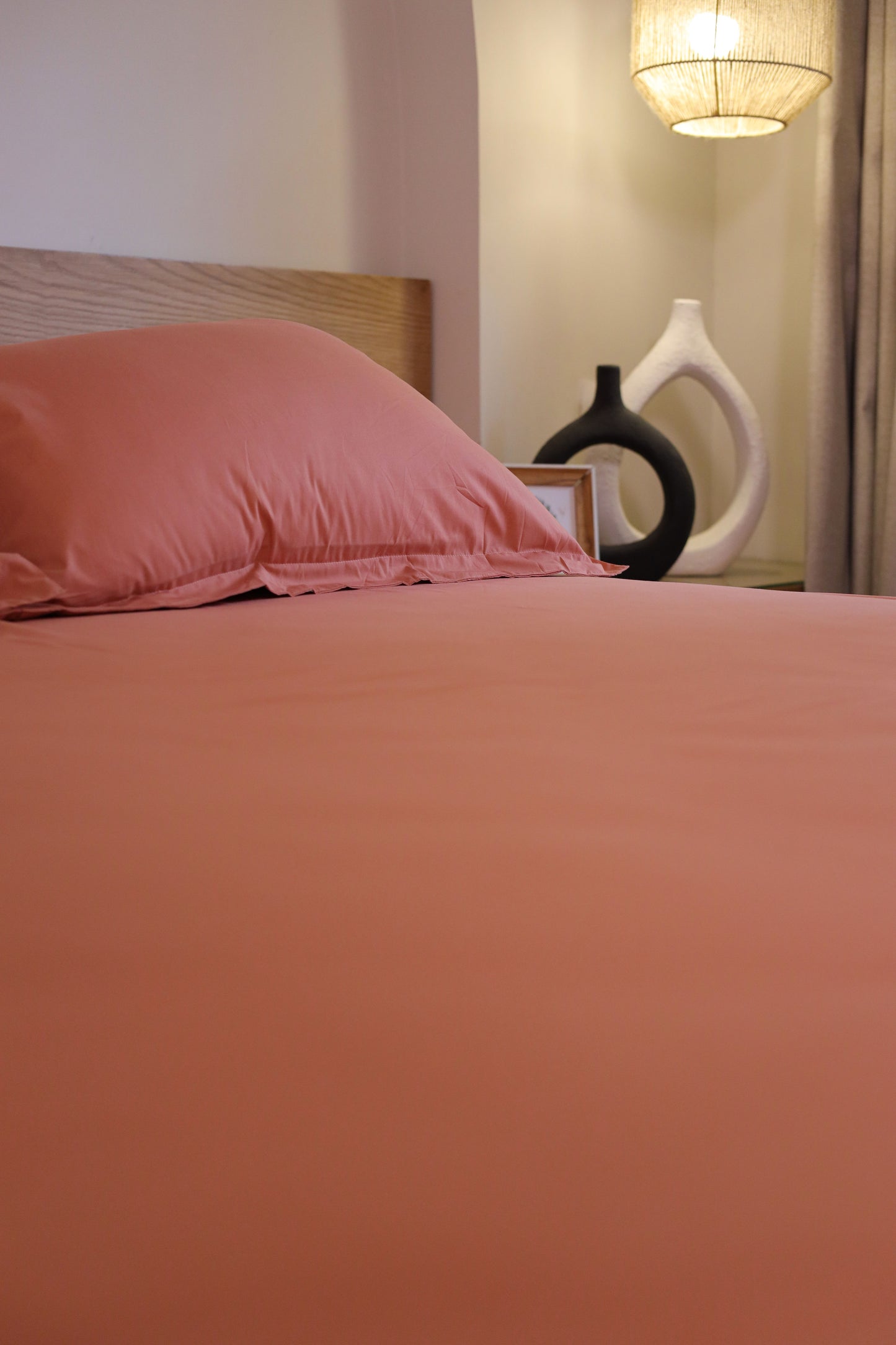 SALMON Premium Cotton Bedsheet