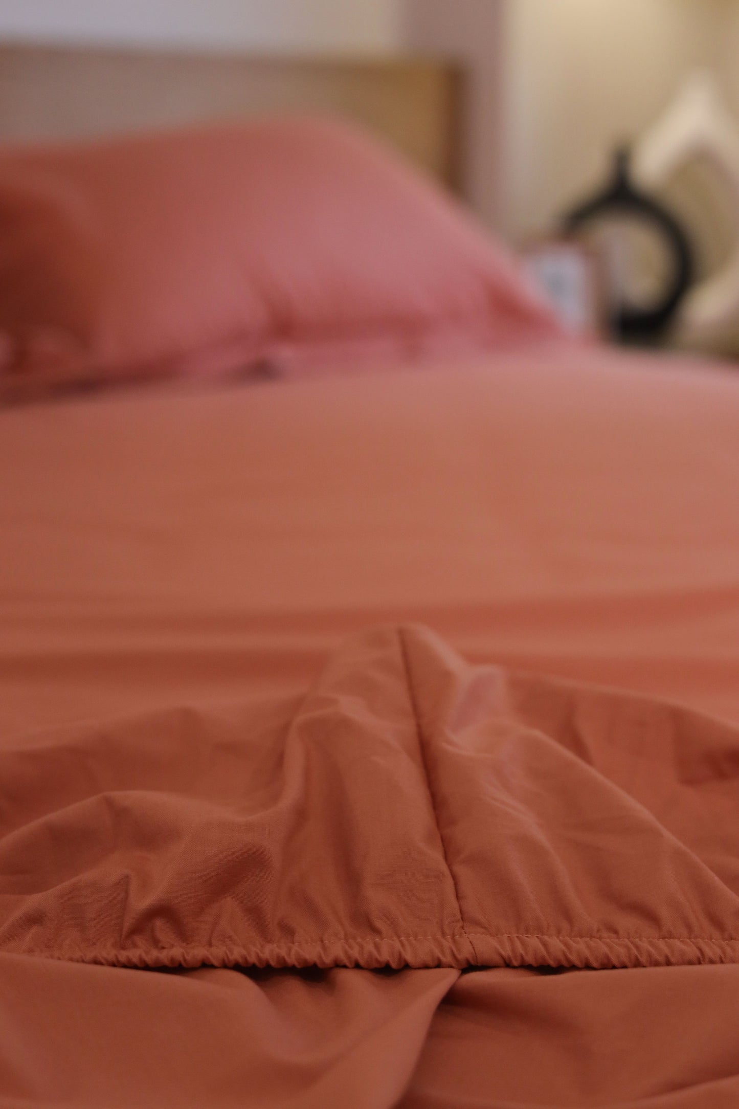 SALMON Premium Cotton Bedsheet