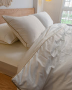 CREAM silky cotton duvet cover