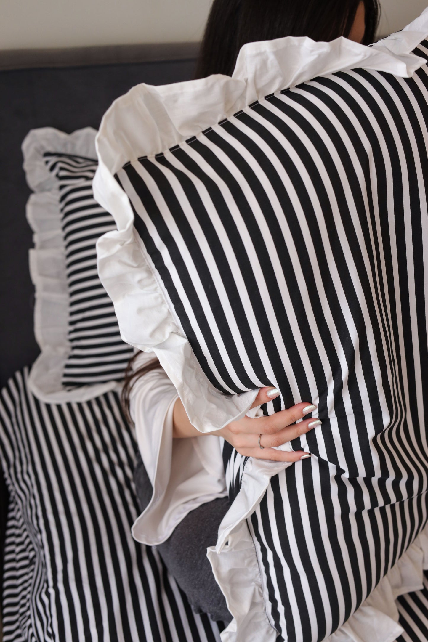 CLASSIC RUFFLES cotton duvet cover