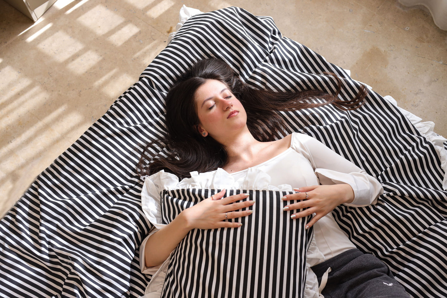 CLASSIC RUFFLES cotton duvet cover