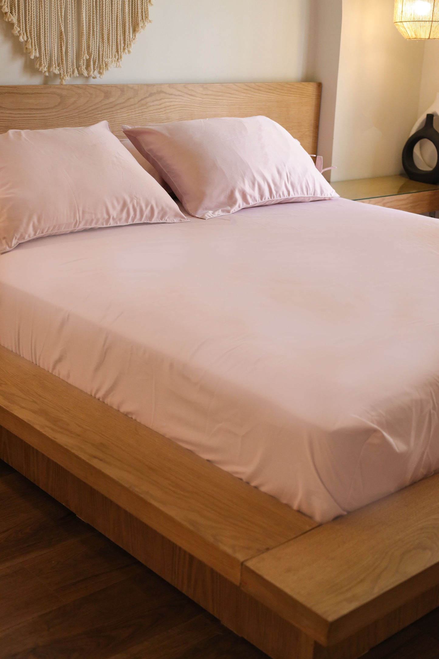 RIBBONELLE MARSHMELLO silky cotton bedsheet