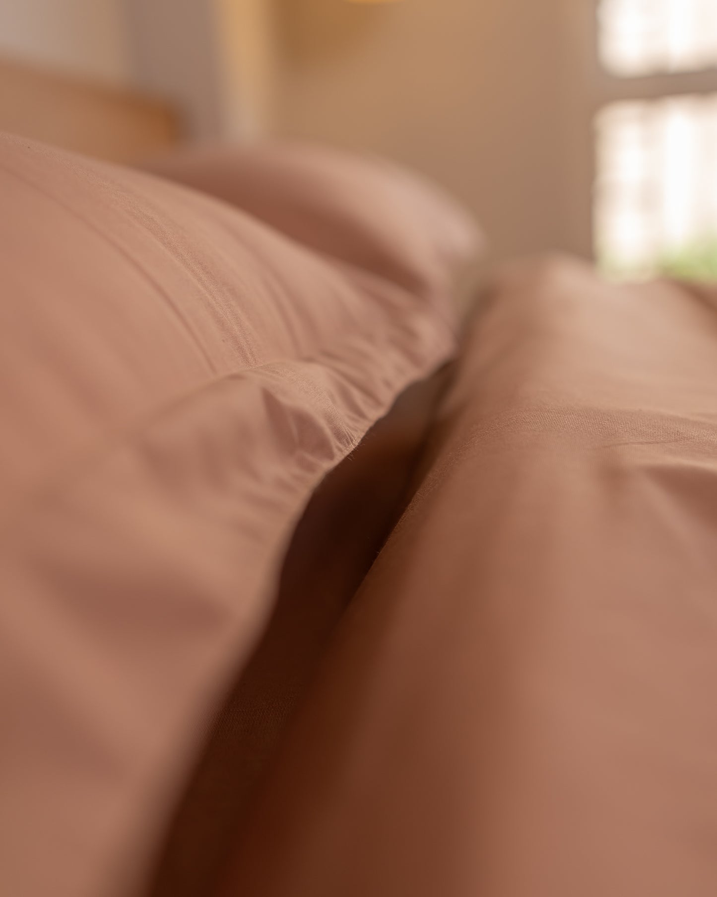 ROSY BROWN cotton duvet cover