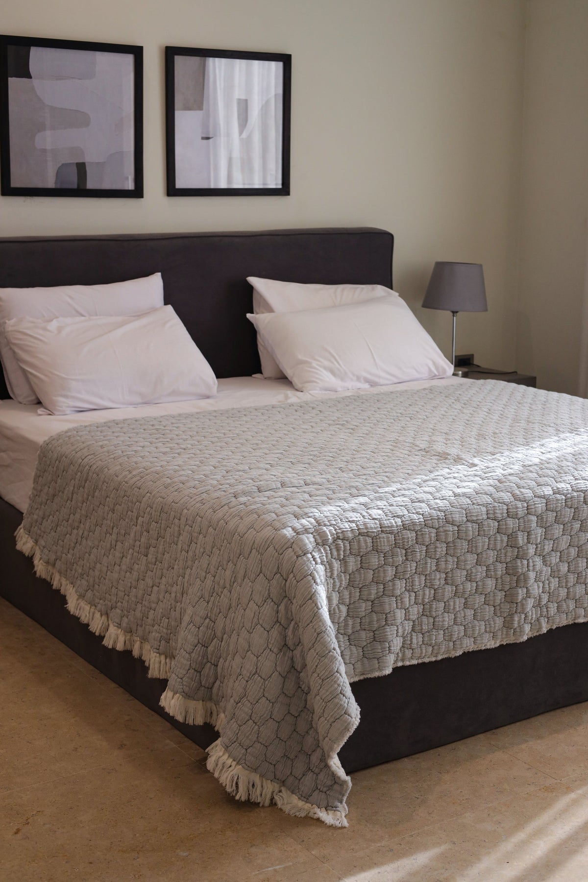 CLOUD PUFFY Muslin Cotton Throw Blanket