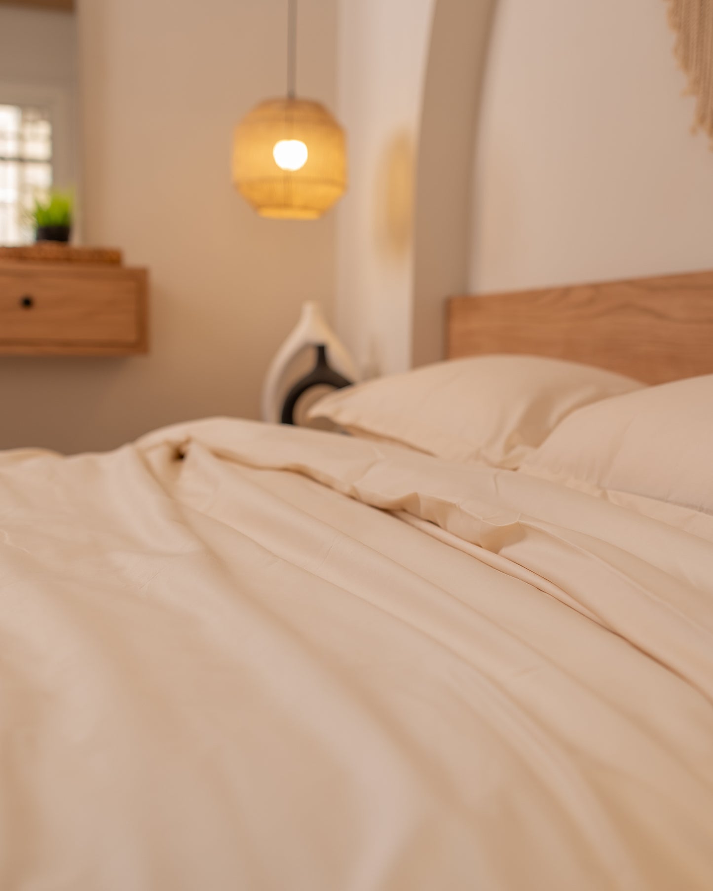 BEIGE cotton duvet cover