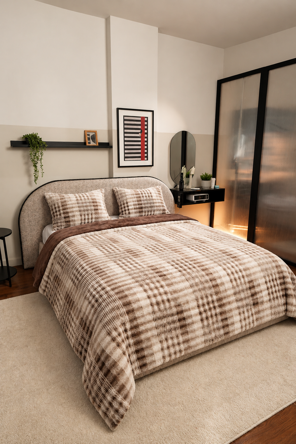 CAMEL ZARINA Fur Duvet