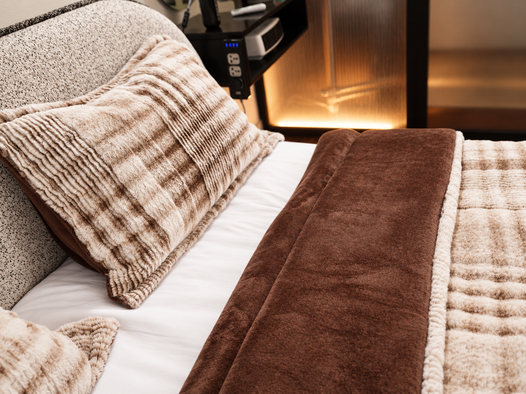 CAMEL ZARINA Fur Duvet