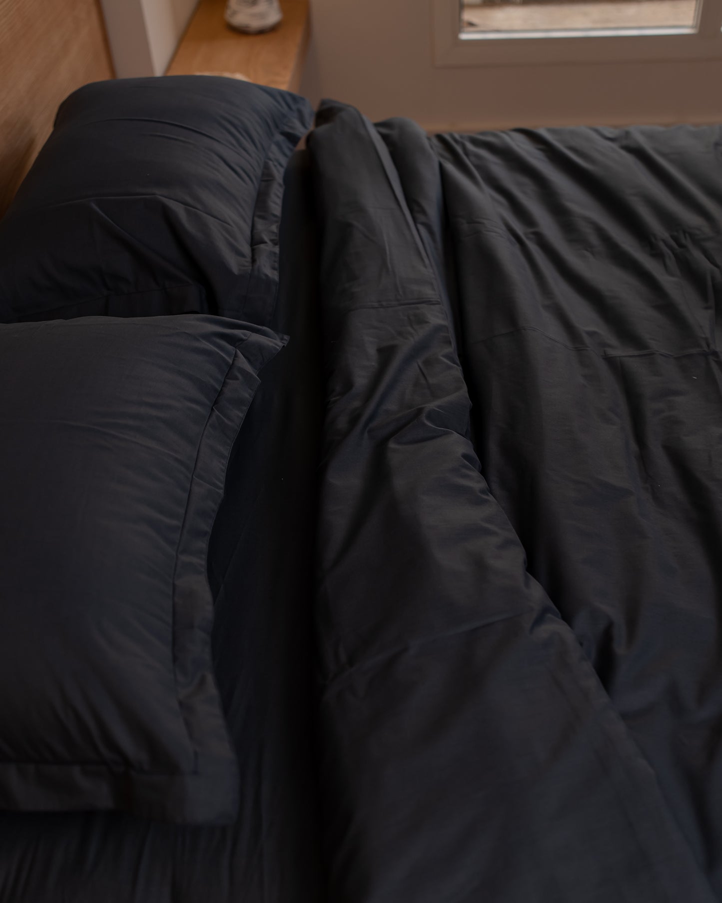 STORM GREY cotton duvet cover