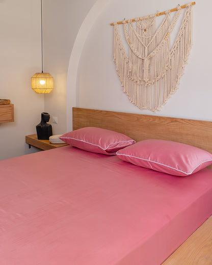 WATERMELON cordon silky cotton bedsheet