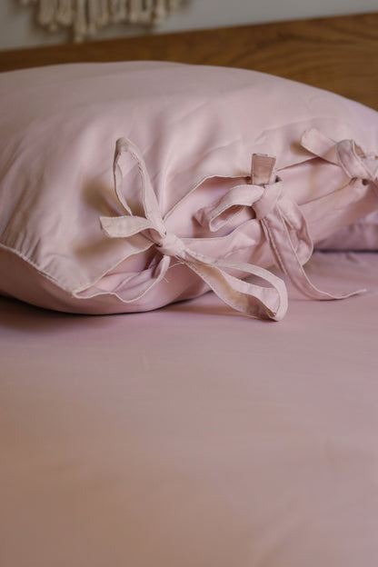 RIBBONELLE MARSHMELLO silky cotton bedsheet