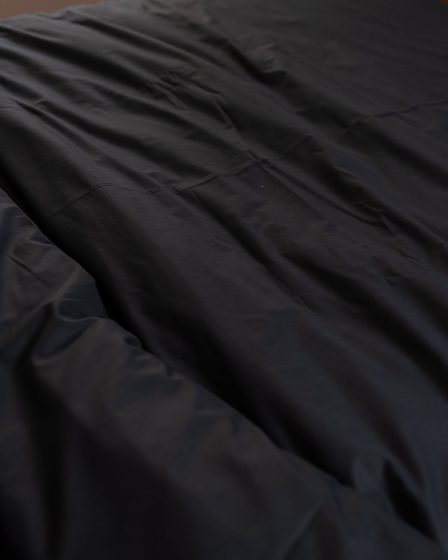 STORM GREY cotton duvet cover