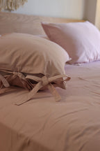 RIBBONELLE MARSHMELLO silky cotton bedsheet