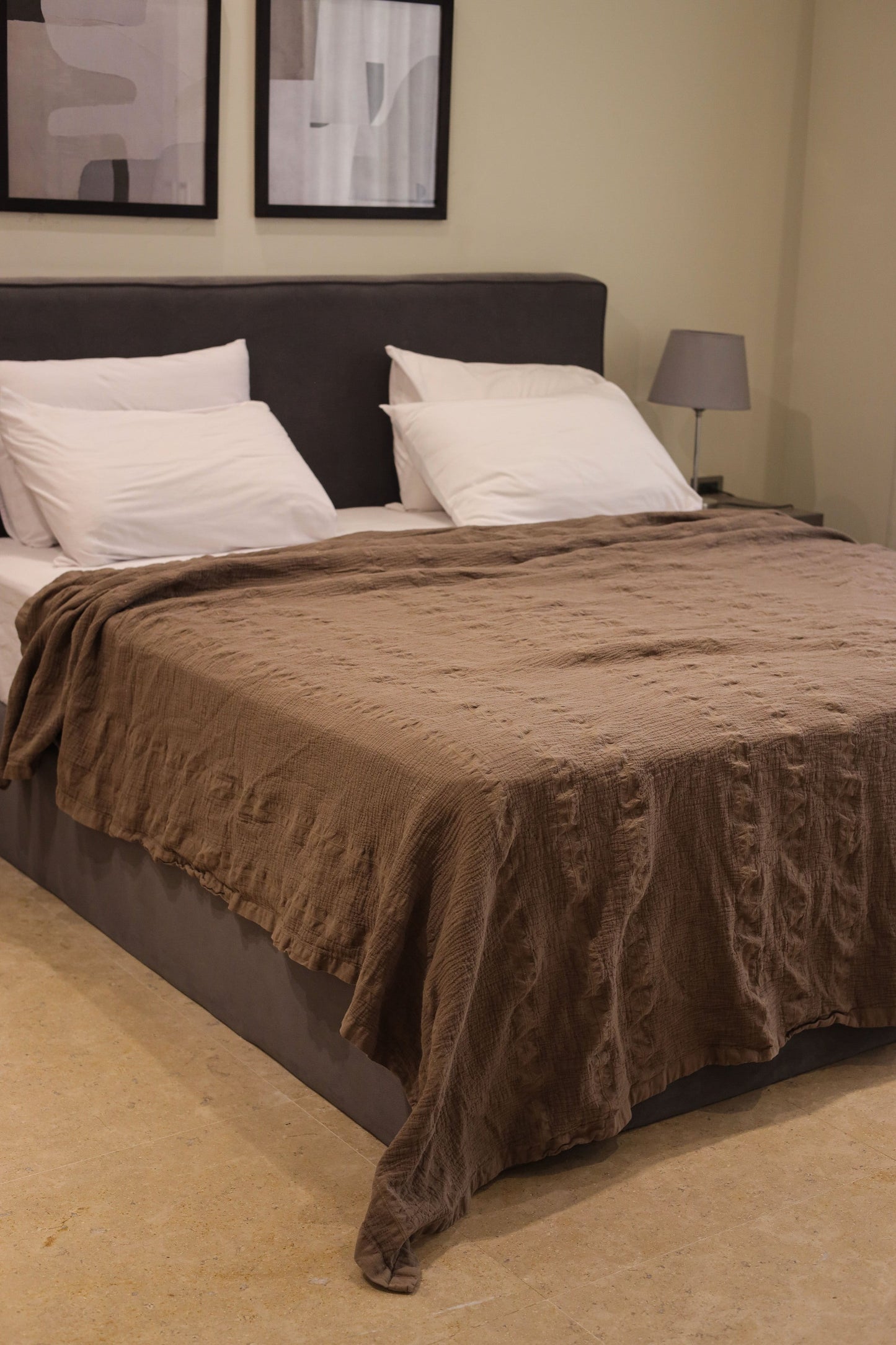 EARTHY ELITE Washed Cotton Throw Blanket