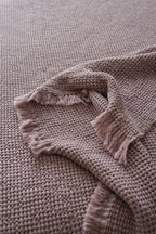 CLOUDY KNOTS Cotton Throw Blanket