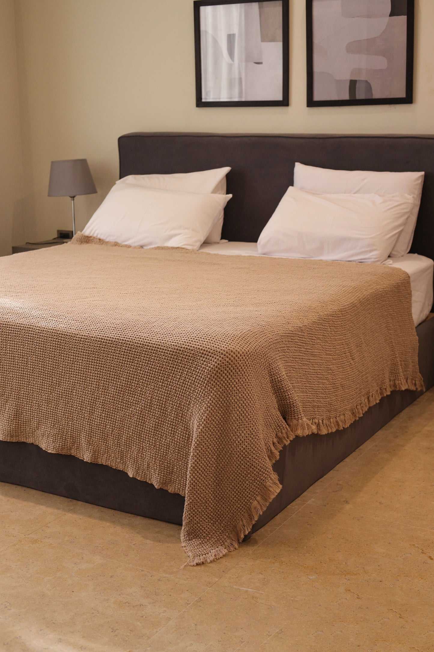 SANDY KNOTS Cotton Throw Blanket