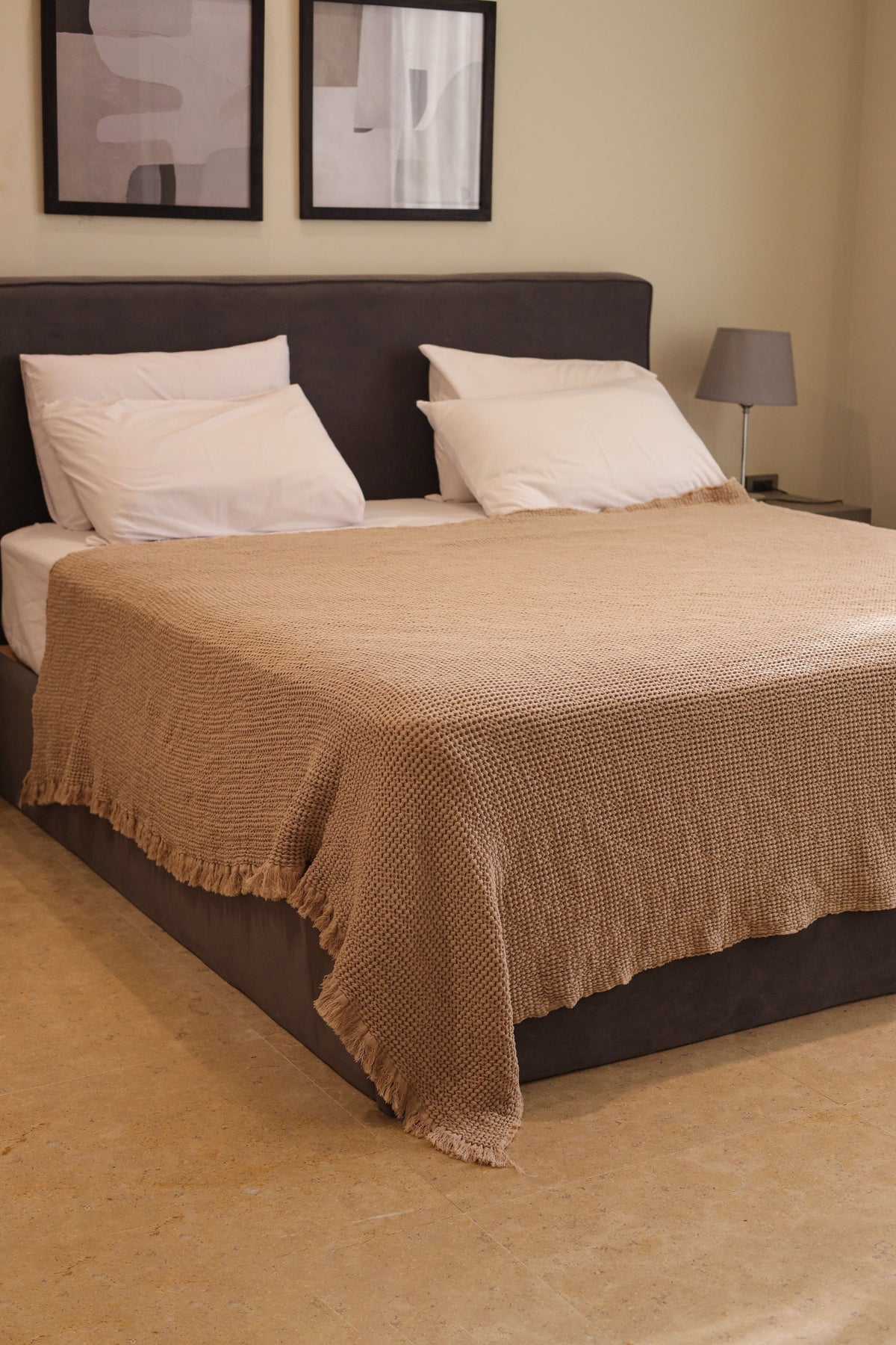 SANDY KNOTS Cotton Throw Blanket