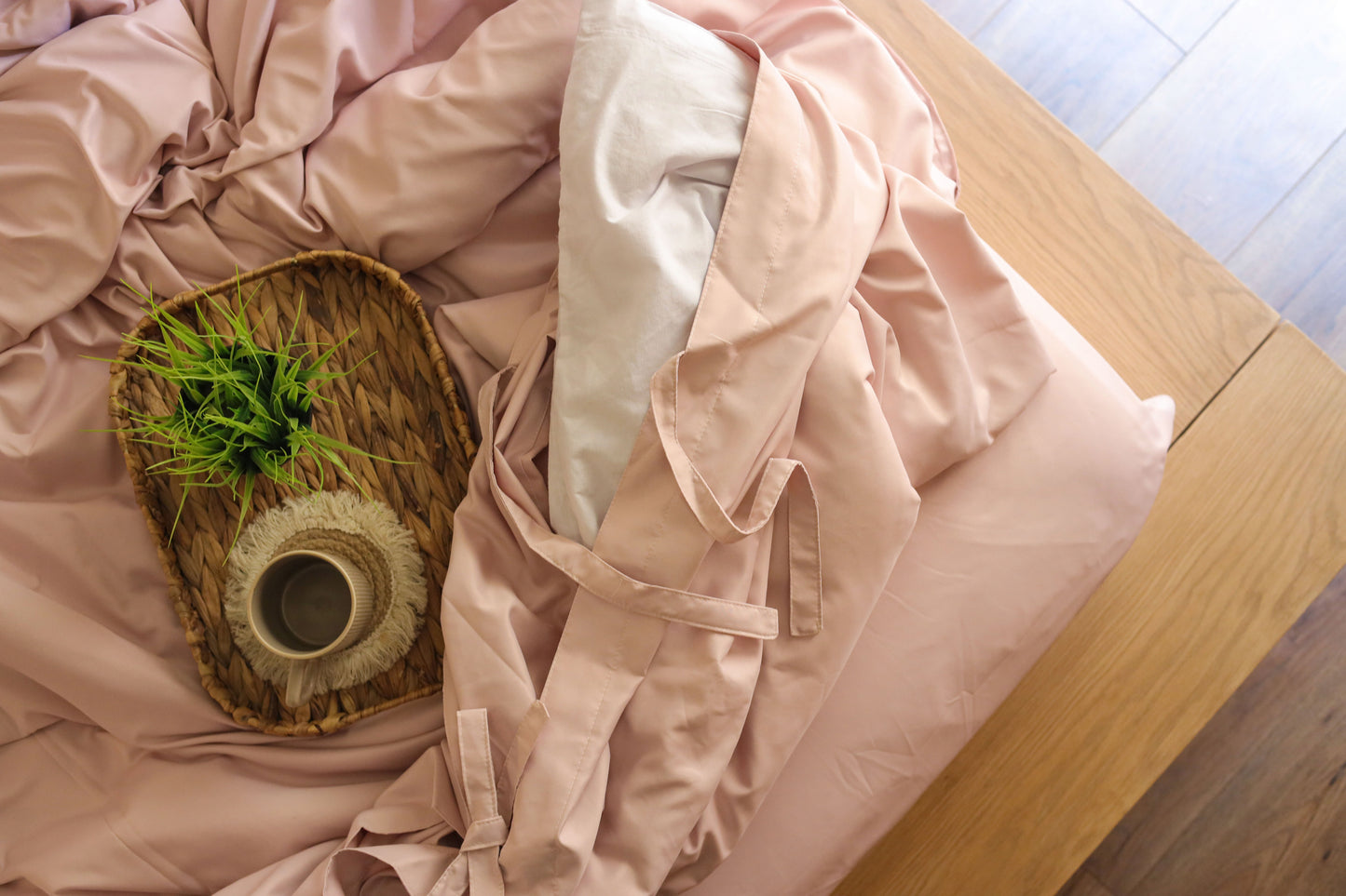 RIBBONELLE MARSHMELLO silky cotton duvet cover