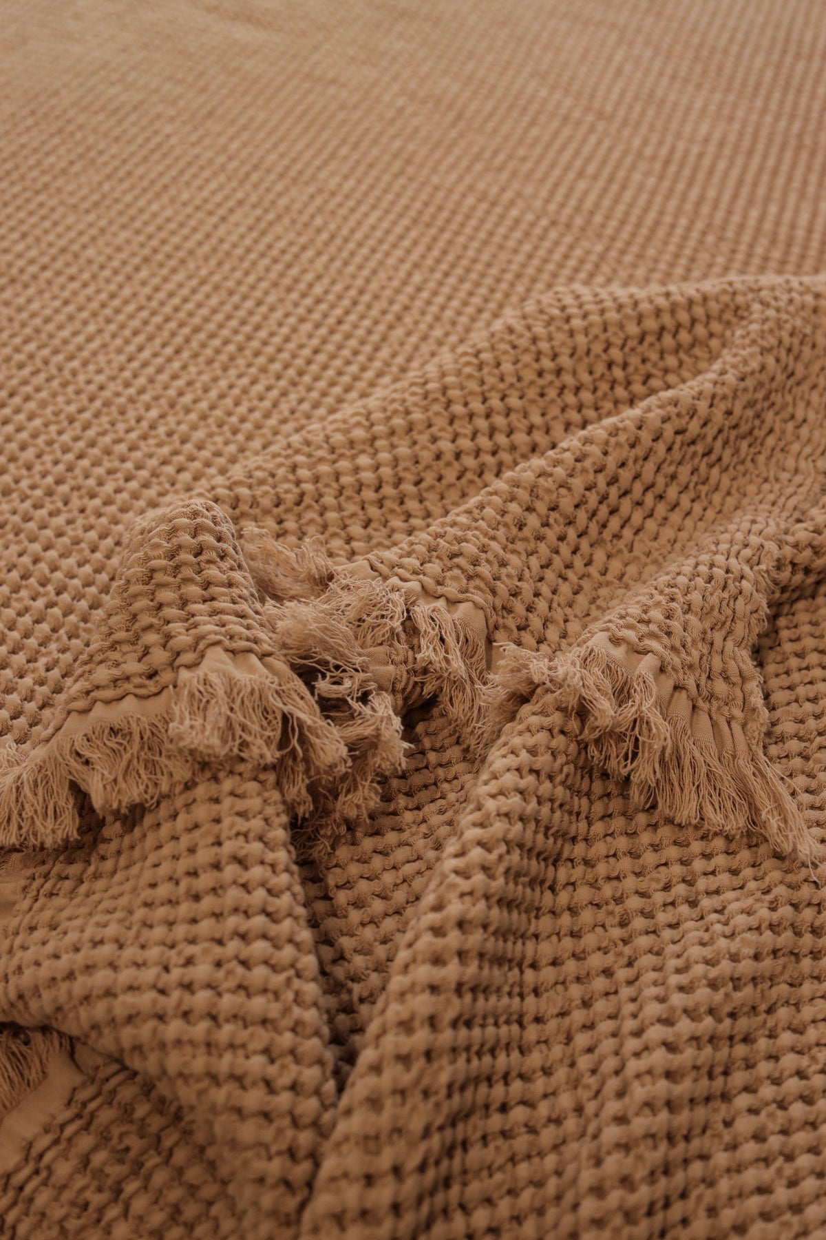 SANDY KNOTS Cotton Throw Blanket