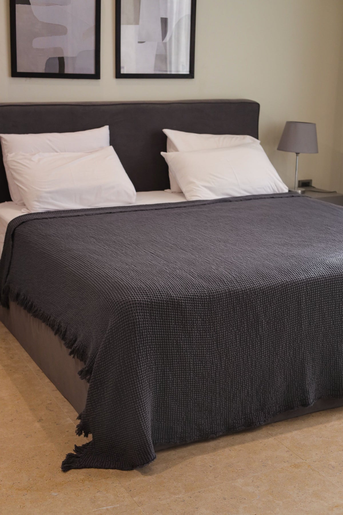 SMOKEY KNOTS Cotton Throw Blanket