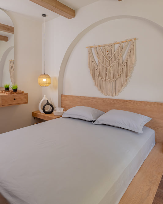 CLOUD GREY Premium Cotton Bedsheet