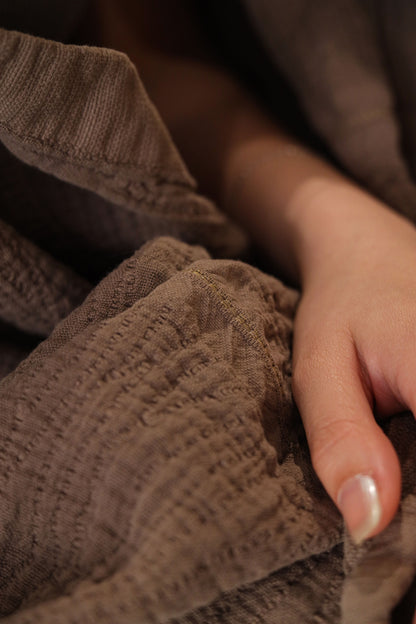 EARTHY ELITE Washed Cotton Throw Blanket