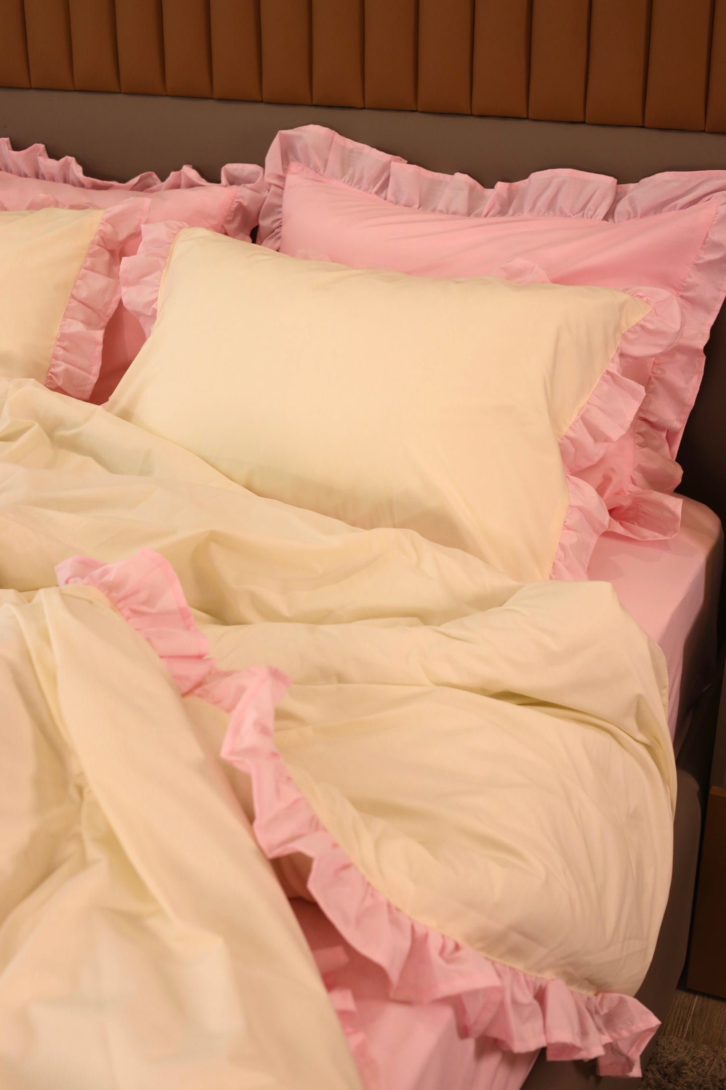 CANDY RUFFLES Percale Cotton Duvet Cover