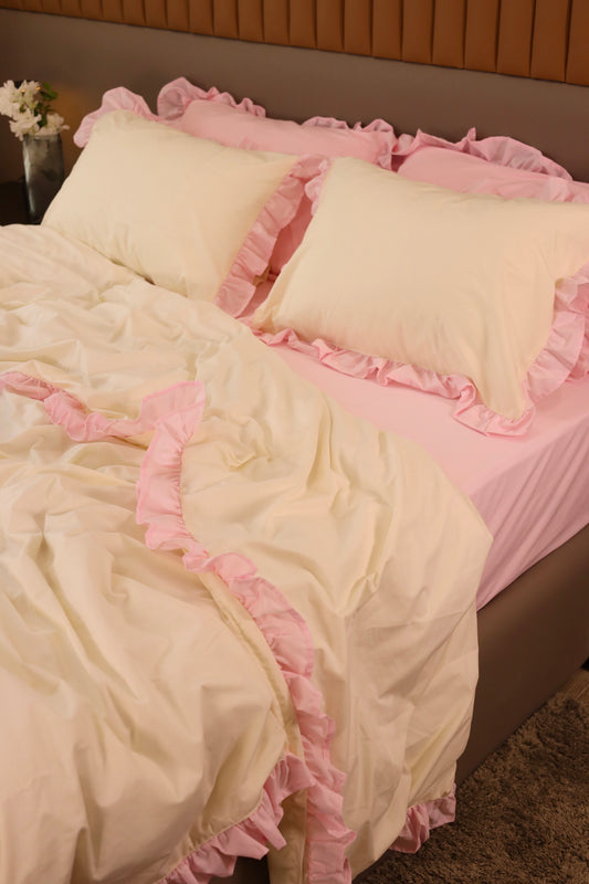 CANDY RUFFLES Percale Cotton Duvet Cover