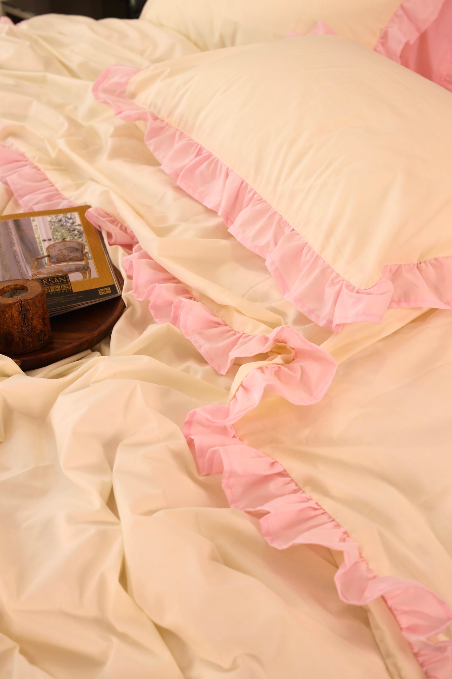 CANDY RUFFLES Percale Cotton Duvet Cover