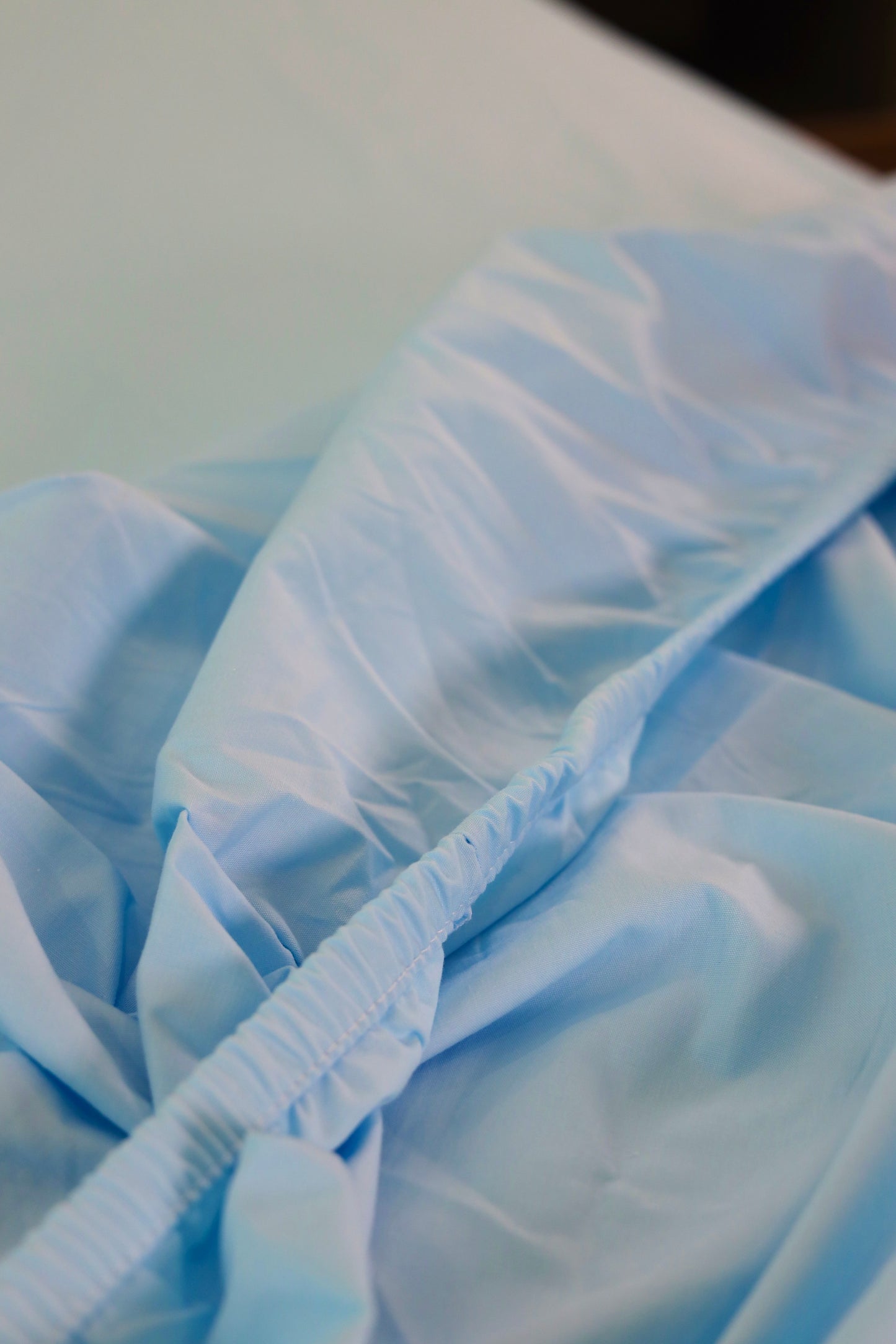 AQUA RUFFLES Percale Cotton Bedsheet
